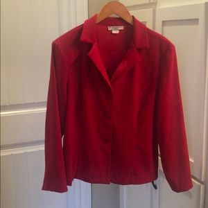 Plush red Spring jacket